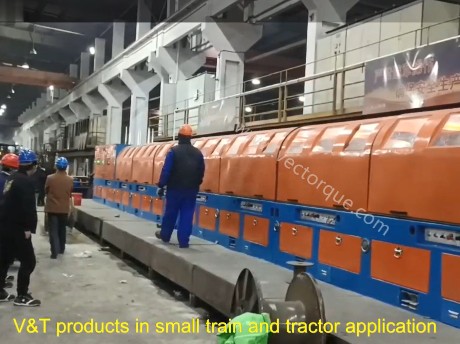 منتجات محرك التردد V&T في تطبيقات القطارات الصغيرة والجرارات
